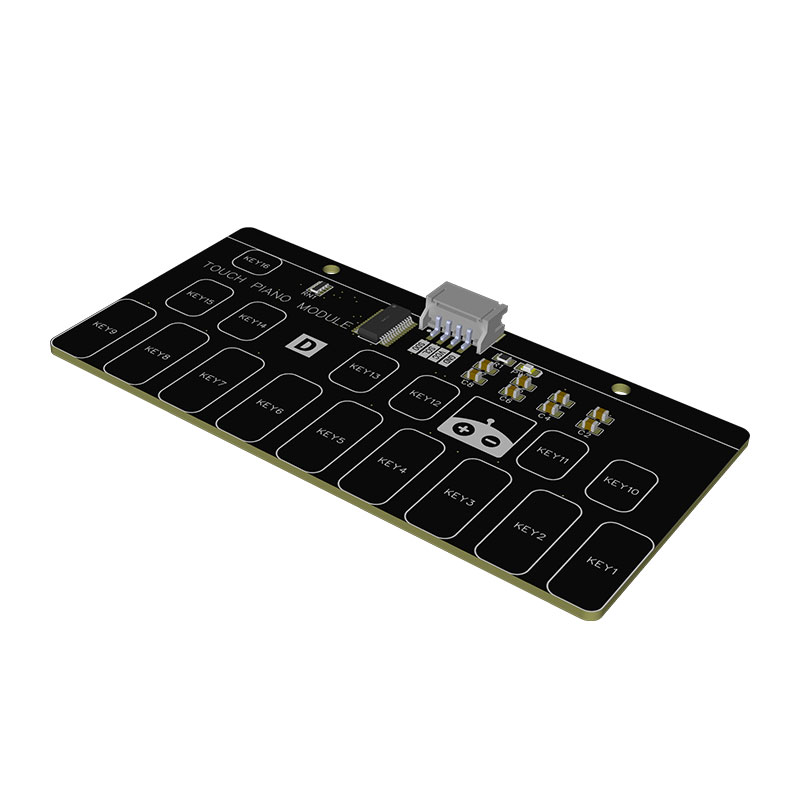 16位电容式触摸钢琴键盘