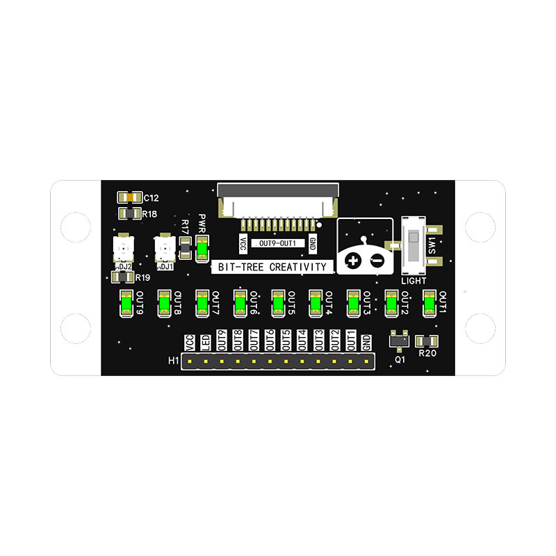 9路红外循迹模组带灯