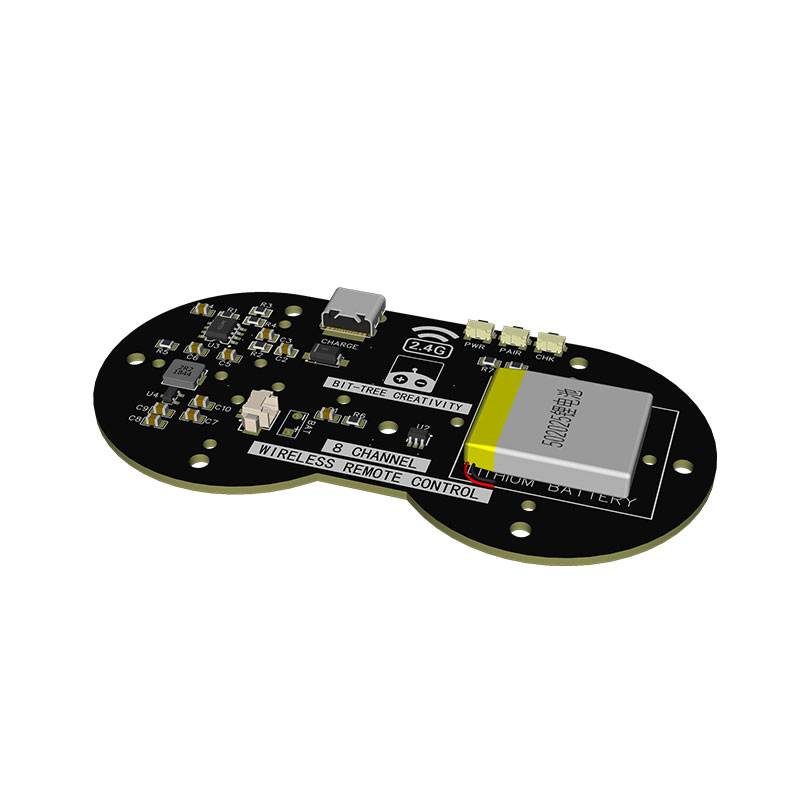 8路无线遥控TX发射手柄（带充电及电量显示）