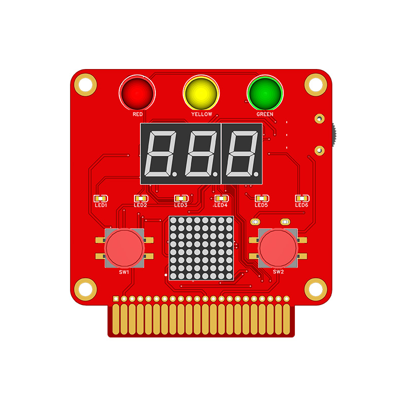 SH1001_智能交通灯主题扩展卡