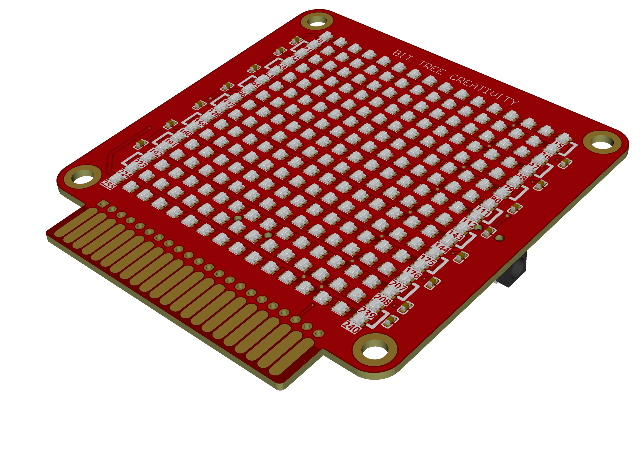 SH1013 16x16 RGB LED Matrix Expansion Card