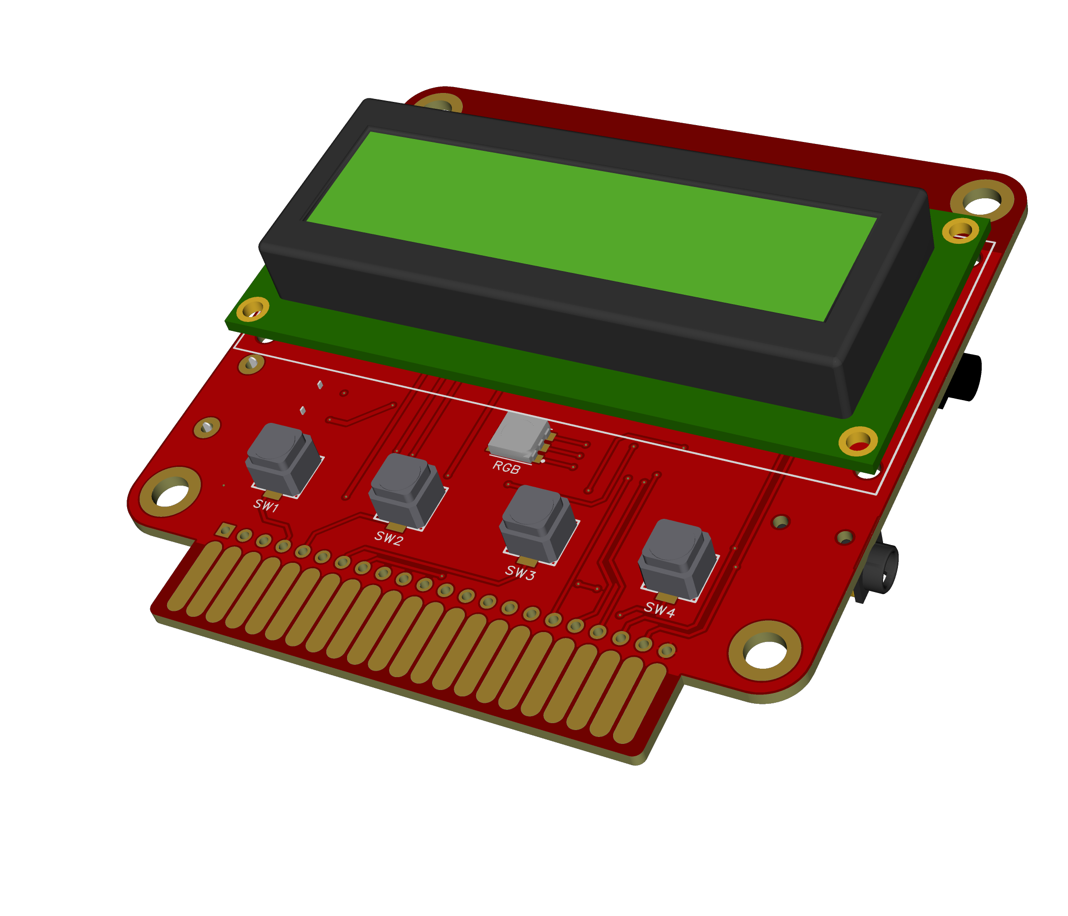 SH1010_LCD1602FM收音机主题扩展卡
