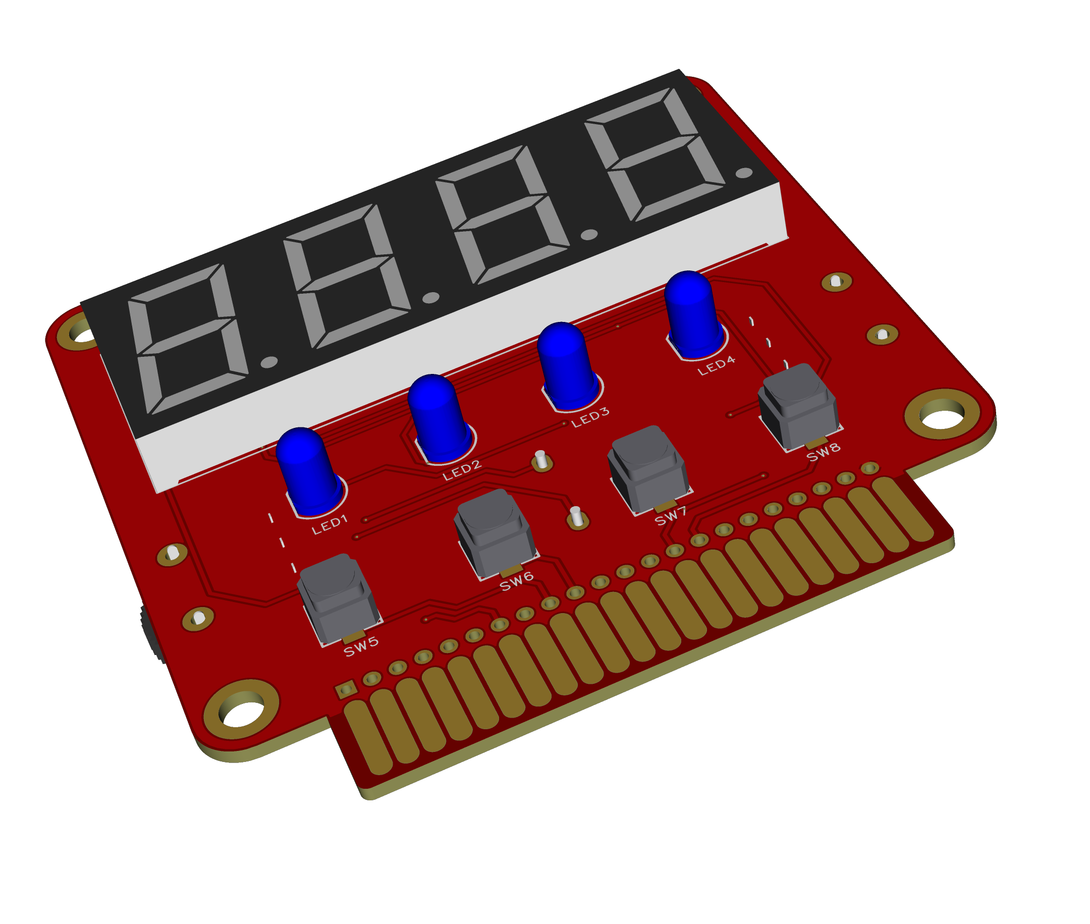SH1004_光控四位数码管时钟主题扩展卡