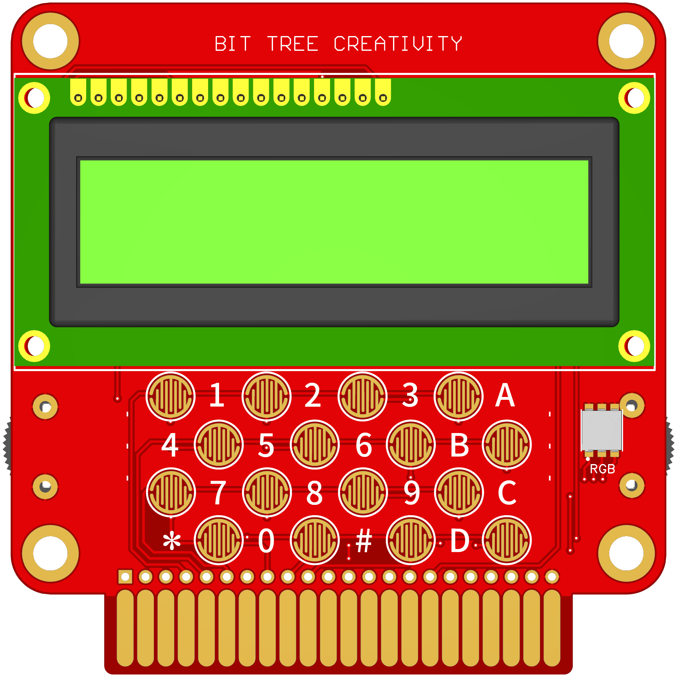 SH1007 LCD1602 Password Lock Box Expansion Card