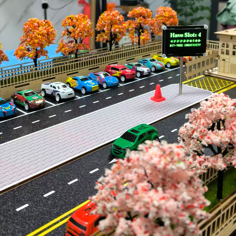 【碳中和】 智能停车场管理系统沙盘